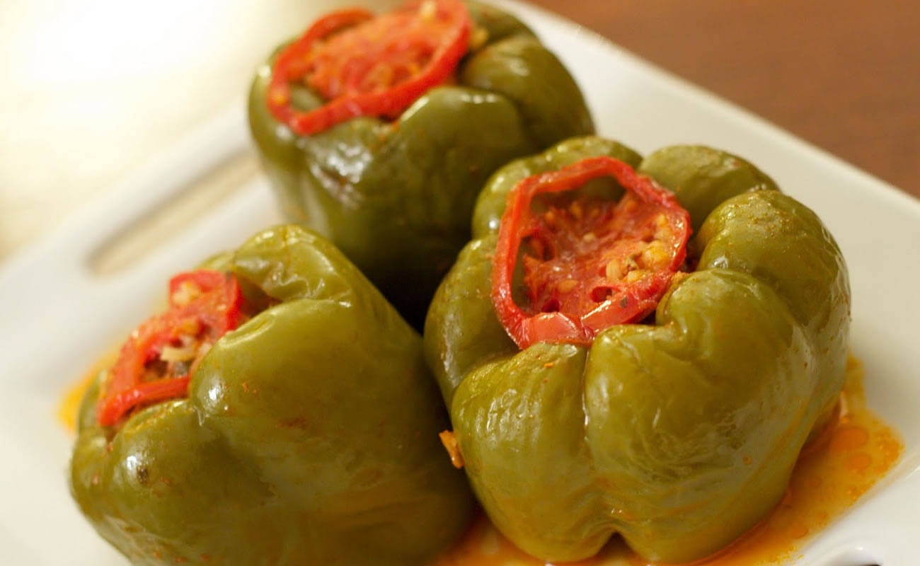 Dolma or stuffed peppers