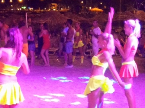 Beach party on Icmeler beach