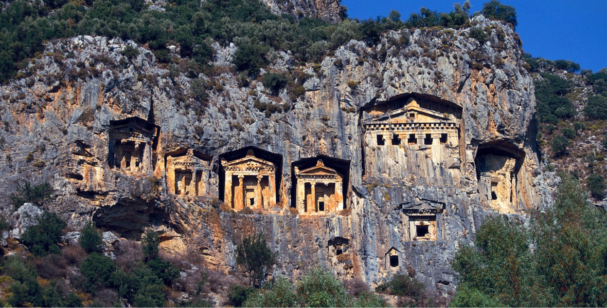 History of anatolia, dalyan rock tombs