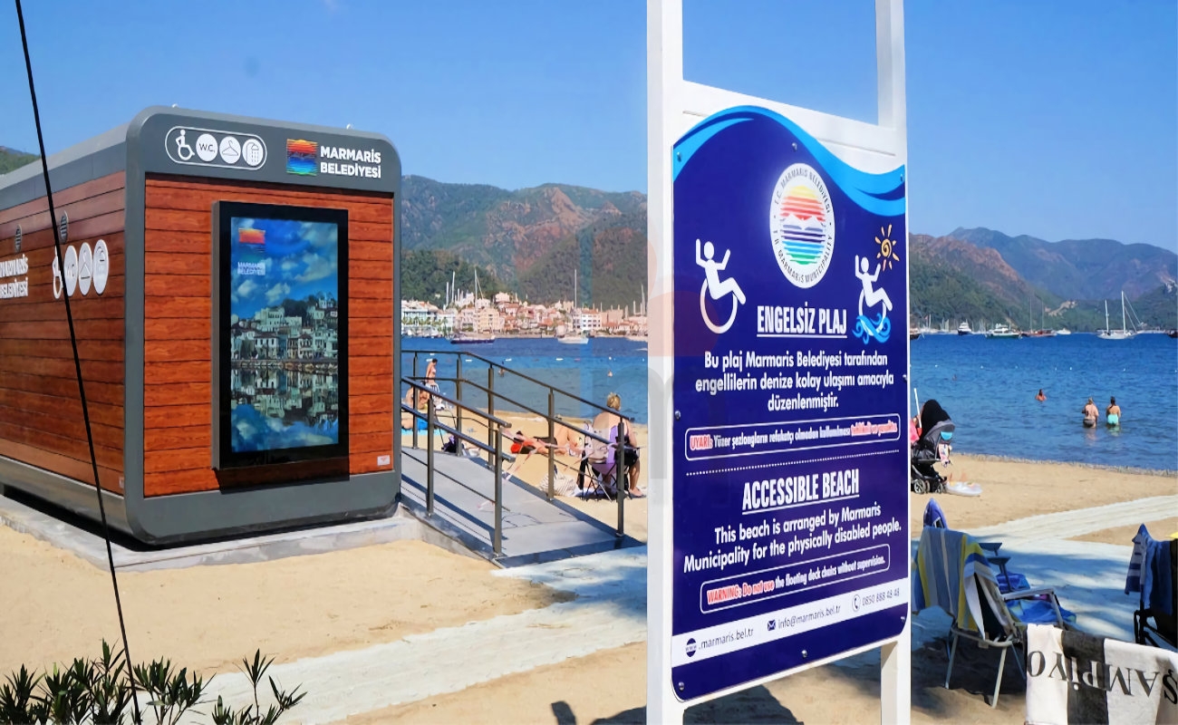 Accessible beaches in marmaris