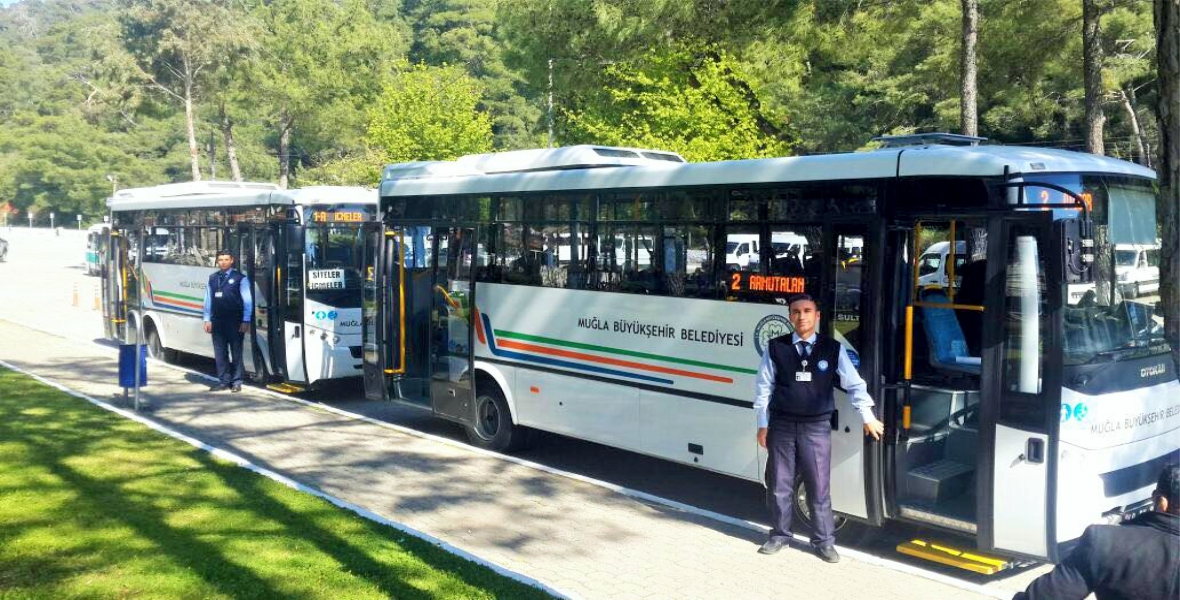 Accessible public buses in marmaris