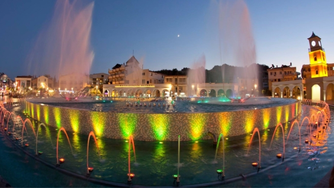 The dancing fountain back to exclusive shows in marmaris