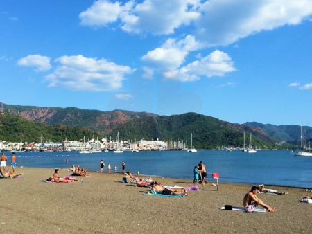 Marmaris promenade and beach