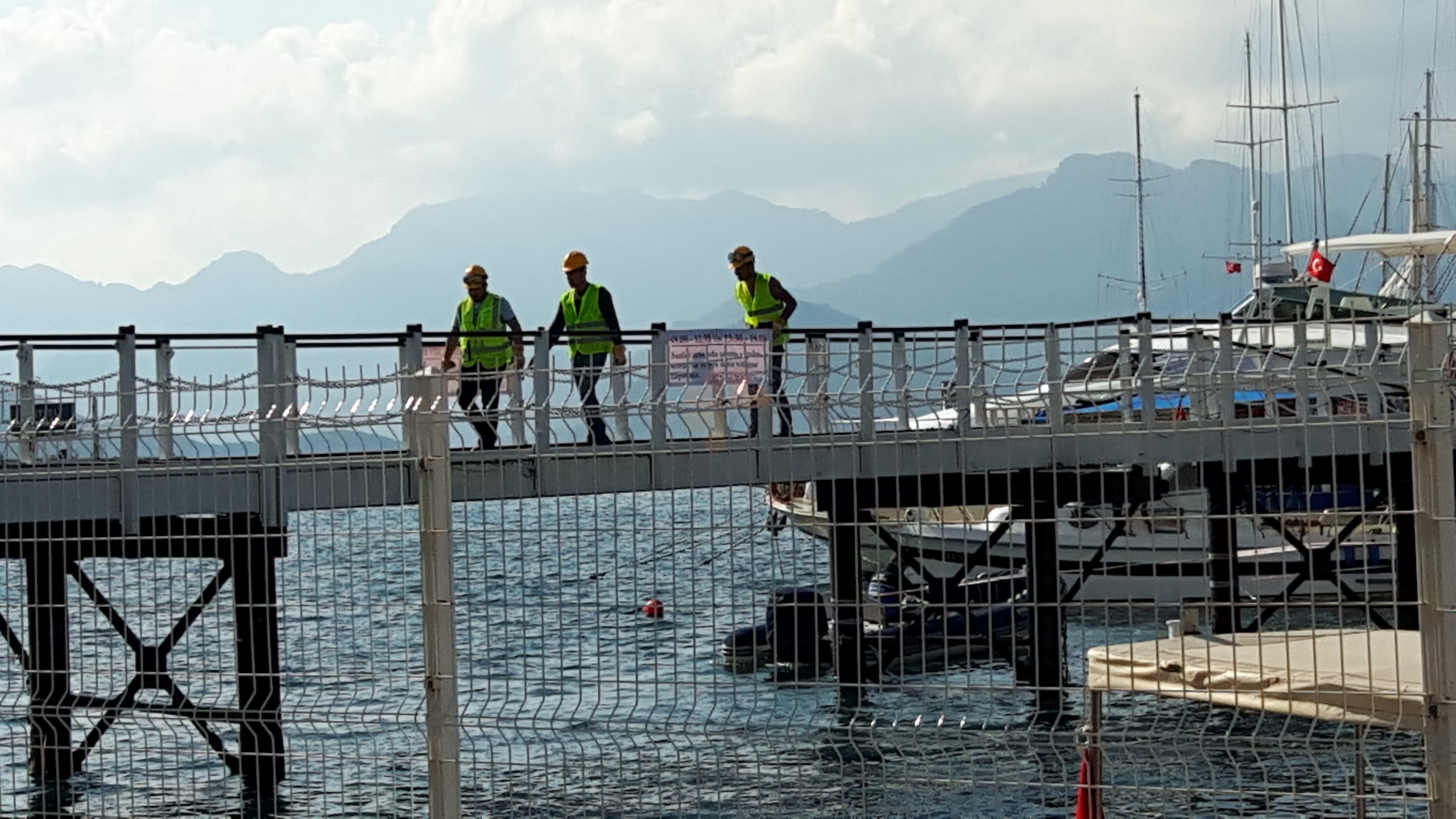 Marmaris bridge is falling down