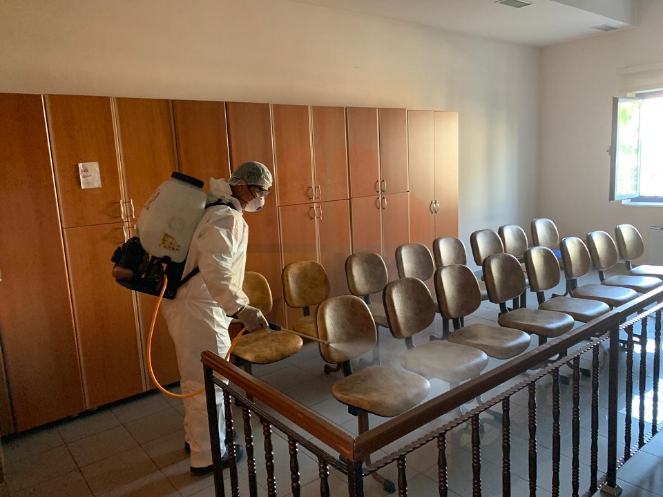 Marmaris disinfection continues at Marmaris Courts of Justice