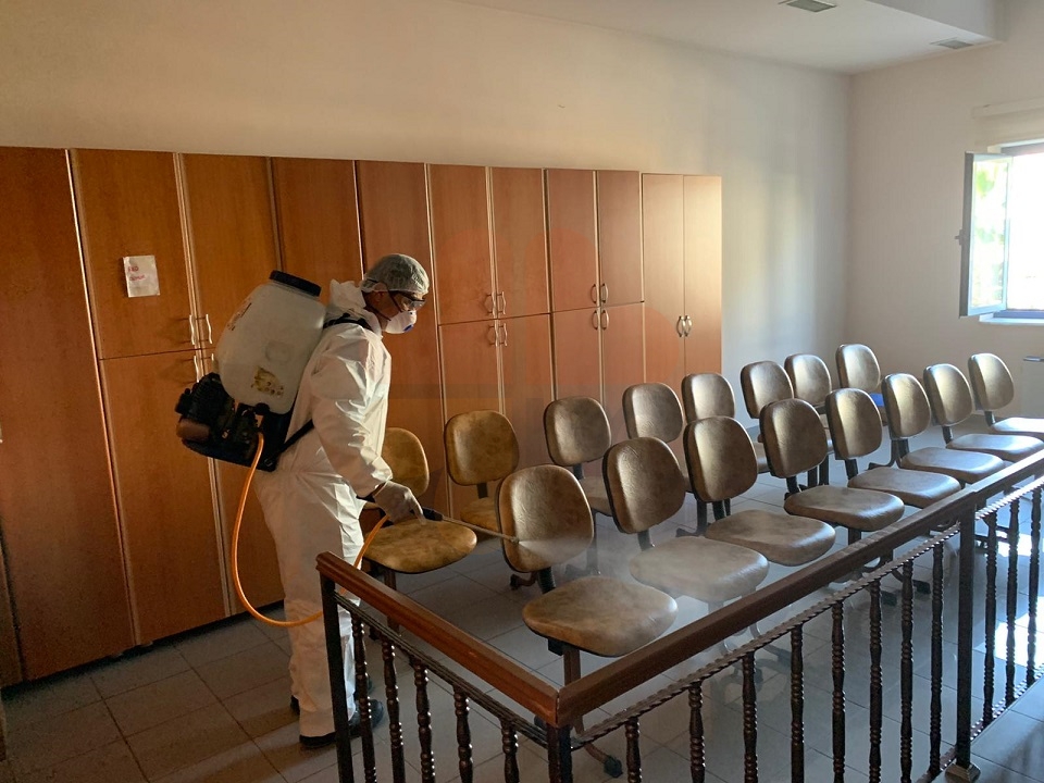 Marmaris disinfection continues at marmaris courts of justice