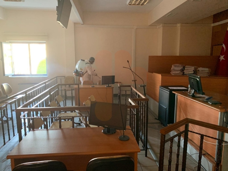 Marmaris-court-measures - Marmaris Turkey Marmaris disinfection continues at Marmaris Courts of Justice
