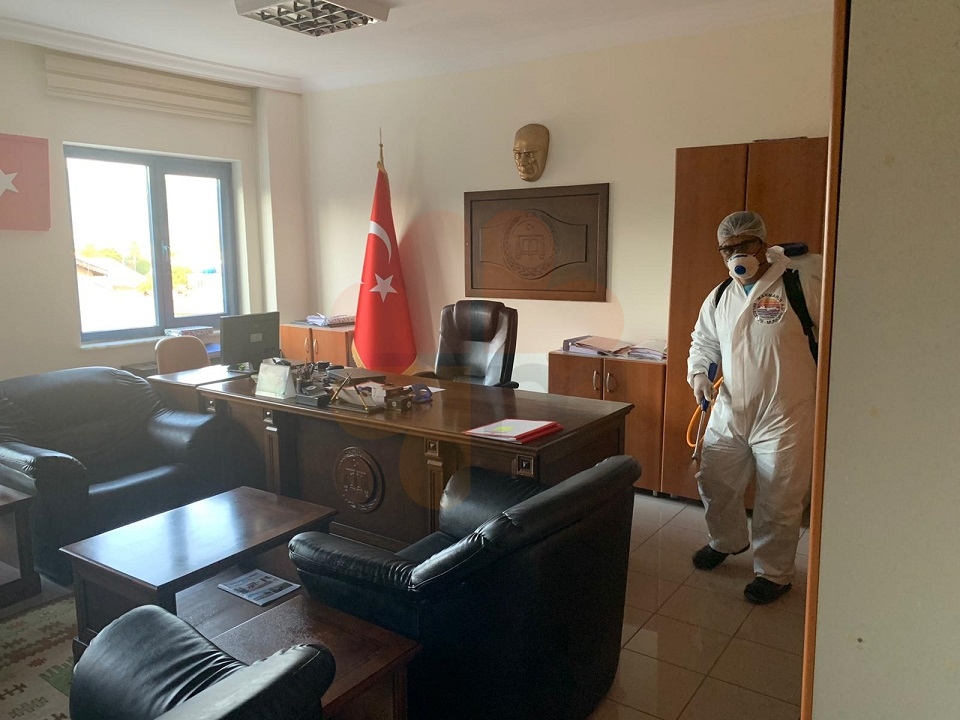 Marmaris disinfection continues at marmaris courts of justice