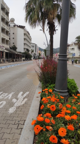 Marmaris morning traffic