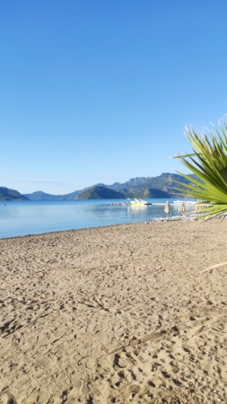 Surreal Morning View on the Long Beach Marmaris