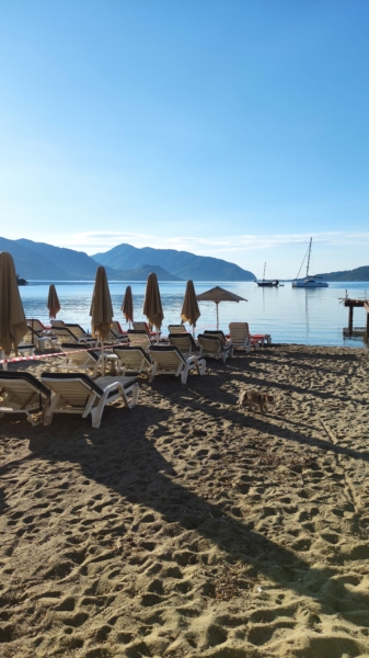 Surreal Morning View on the Long Beach Marmaris - Marmaris Turkey Surreal Morning View on the Long Beach Marmaris