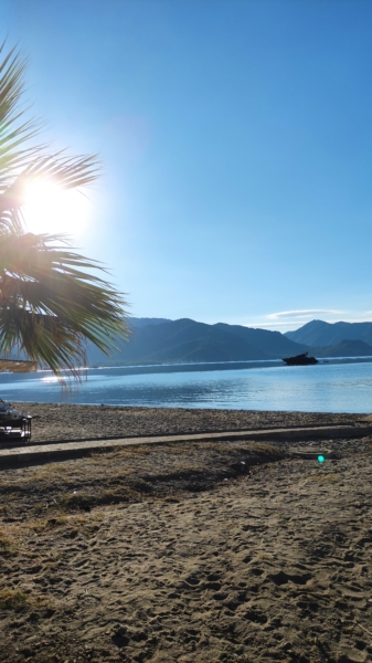Surreal Morning View on the Long Beach Marmaris - Marmaris Turkey Surreal Morning View on the Long Beach Marmaris