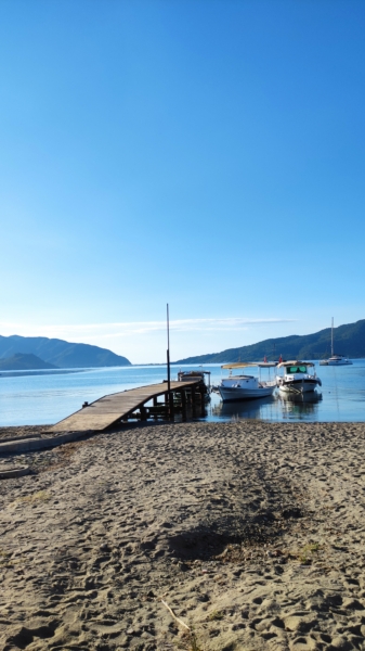 Surreal Morning View on the Long Beach Marmaris - Marmaris Turkey Surreal Morning View on the Long Beach Marmaris