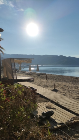 Surreal Morning View on the Long Beach Marmaris