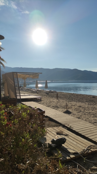 Surreal Morning View on the Long Beach Marmaris - Marmaris Turkey Surreal Morning View on the Long Beach Marmaris