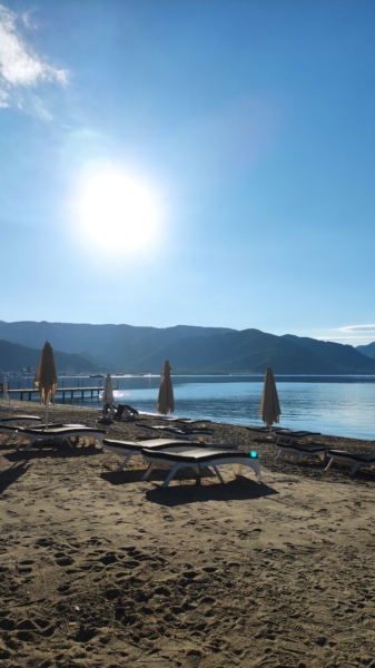 Surreal Morning View on the Long Beach Marmaris - Marmaris Turkey Surreal Morning View on the Long Beach Marmaris