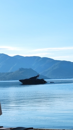 Surreal Morning View on the Long Beach Marmaris