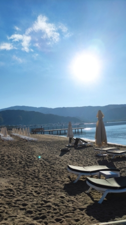 Surreal Morning View on the Long Beach Marmaris