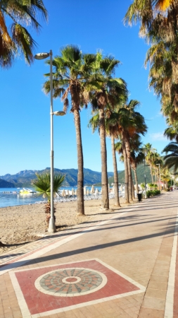 Surreal Morning View on the Long Beach Marmaris