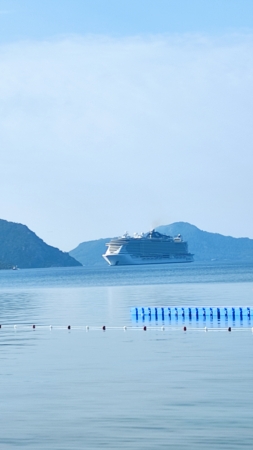 MSC Seaview gorgeously sailing to Marmaris