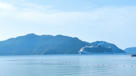 MSC Seaview gorgeously sailing to Marmaris