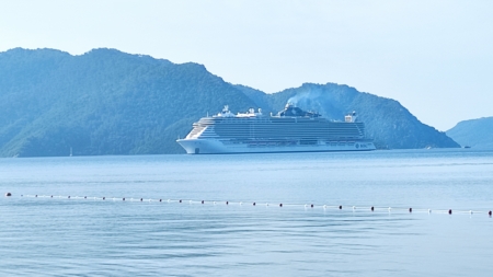 MSC Seaview gorgeously sailing to Marmaris