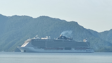 MSC Seaview gorgeously sailing to Marmaris