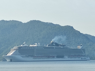 MSC Seaview gorgeously sailing to Marmaris