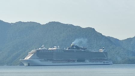 MSC Seaview gorgeously sailing to Marmaris