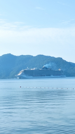 MSC Seaview gorgeously sailing to Marmaris