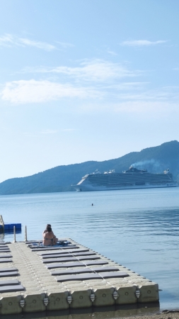 MSC Seaview gorgeously sailing to Marmaris