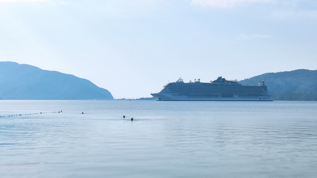 MSC Seaview gorgeously sailing to Marmaris Marmaris Turkey MSC Seaview gorgeously sailing to Marmaris