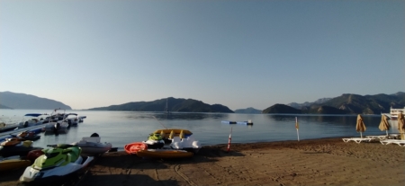 Sunrise of the day and beach vibes in Marmaris