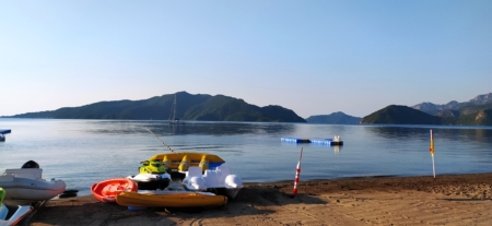 Sunrise of the day and beach vibes in Marmaris