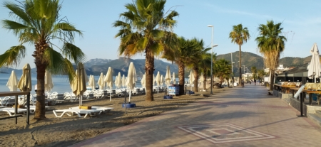 Sunrise of the day and beach vibes in Marmaris