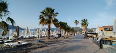 Sunrise of the day and beach vibes in Marmaris