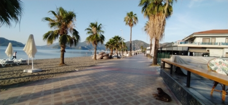 Sunrise of the day and beach vibes in Marmaris