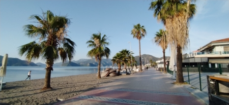 Sunrise of the day and beach vibes in Marmaris