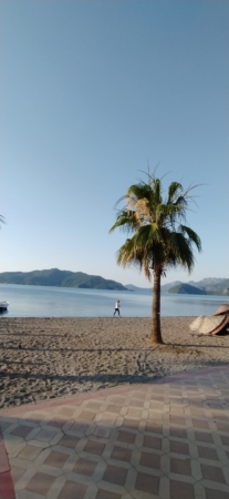 Sunrise of the day and beach vibes in Marmaris