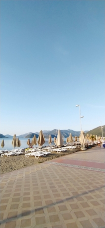 Sunrise of the day and beach vibes in Marmaris