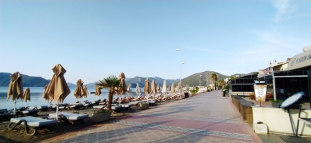 Sunrise of the day and beach vibes in Marmaris