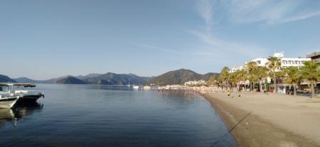 Sunrise of the day and beach vibes in Marmaris