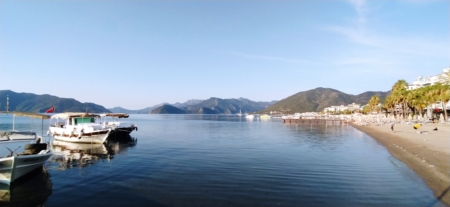 Sunrise of the day and beach vibes in Marmaris