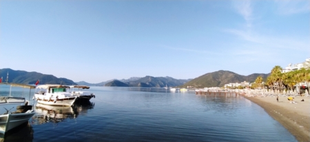 Sunrise of the day and beach vibes in Marmaris