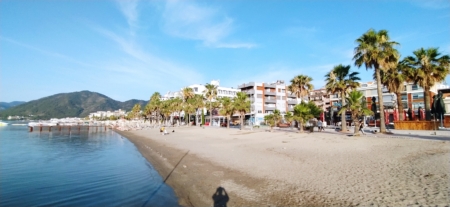 Sunrise of the day and beach vibes in Marmaris