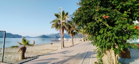 Sunrise of the day and beach vibes in Marmaris