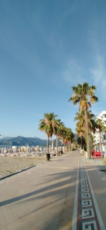 Sunrise of the day and beach vibes in Marmaris