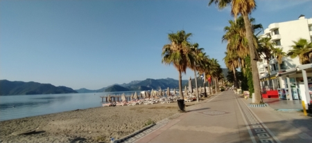 Sunrise of the day and beach vibes in Marmaris