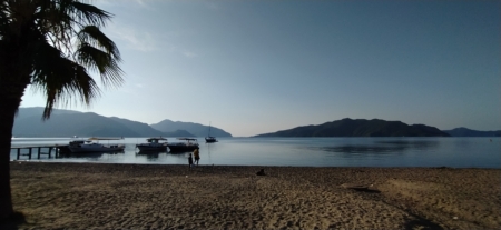 Sunrise of the day and beach vibes in Marmaris