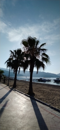 Sunrise of the day and beach vibes in Marmaris